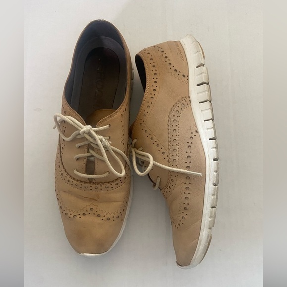 Cole Haan women's 9 ZeroGrand suede leather lightweight wingtip oxfords EUC - Picture 10 of 11